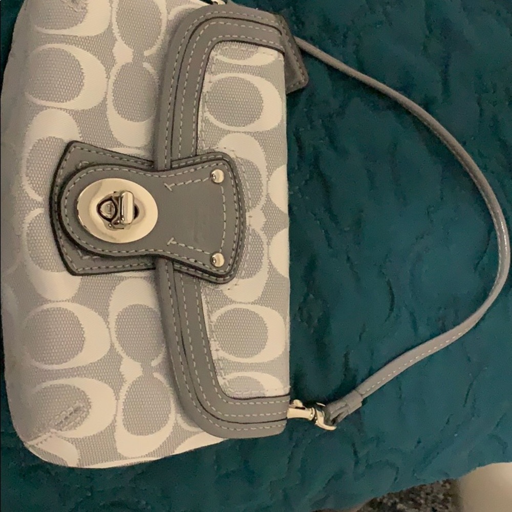 Light grey wristlet